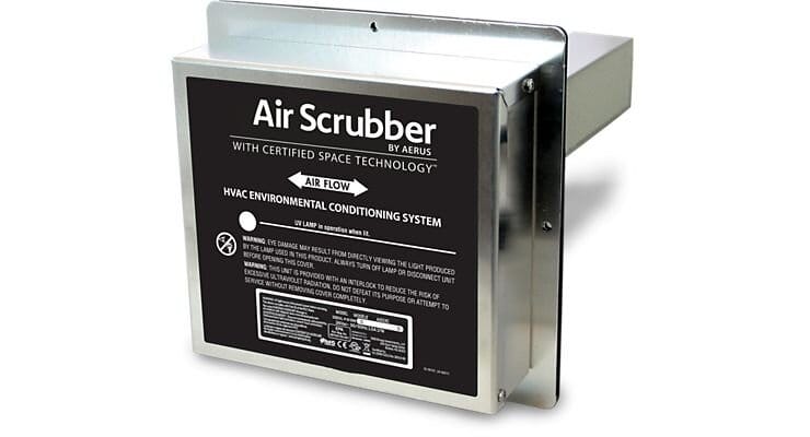 Air scrubber fitted into home ductwork