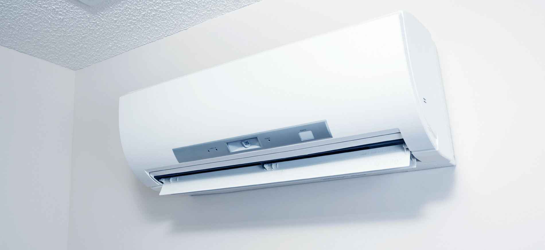 Mini split indoor unit above a doorway